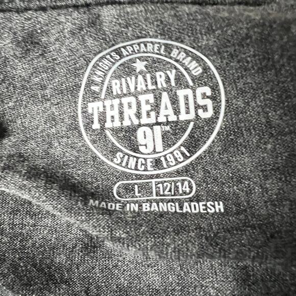 Rivalry Threads Drake Bulldogs Gray V-Neck Short Sleeve T-Shirt - Large - NWT - Picture 2 of 7